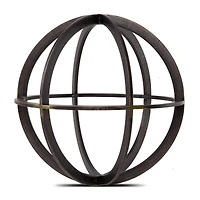 7.5" Metal Dyson Sphere Sculpture