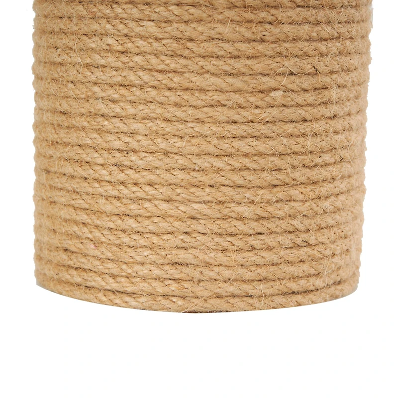 7" Brown Jute Coiled Rope Sculpture Décor