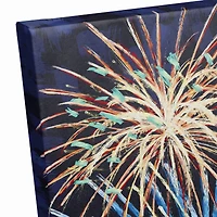 Firework Sky Canvas Wall Art
