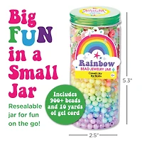 Creativity for Kids® Rainbow Bead Jewelry Jar