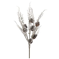 24" Snowy Pinecone Branch Deluxe Bush by Ashland®