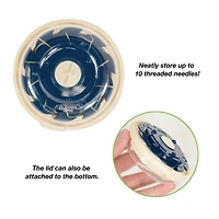 Clover 3" Dome Threaded Needle Case