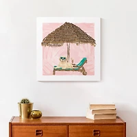 Lounging Golden Retriever 4 Canvas Wall Art