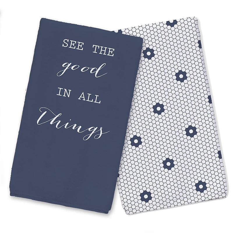 Good in All Things 16" x 25" Tea Towel Set of 2