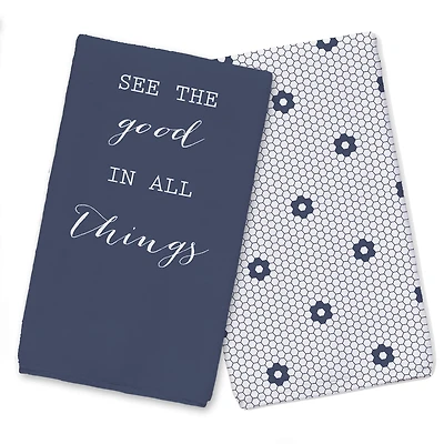 Good in All Things 16" x 25" Tea Towel Set of 2