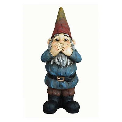 Santa's Workshop 18.7'' Speak No Evil Gnome Accent