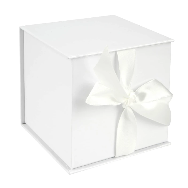 Small White Ribbon Box by Celebrate It™