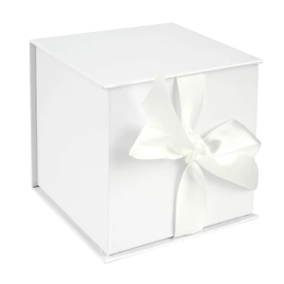 Small White Ribbon Box by Celebrate It™