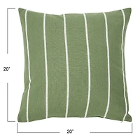 Hello Honey® 20" Square Interwoven Stripe Cotton Pillow Cover