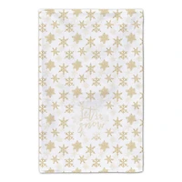 Cream Snowflake Tea Towel Set