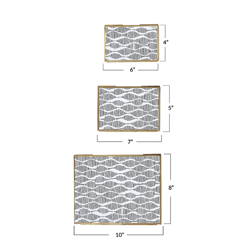 Hello Honey® 3 Pack Gold Brass Framed Photo Frame