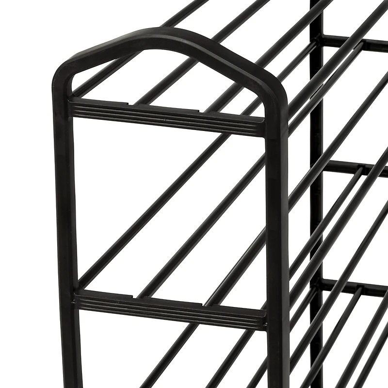 Honey Can Do Black 5-Tier Metal Shoe Rack