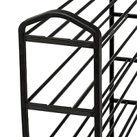 Honey Can Do Black 5-Tier Metal Shoe Rack