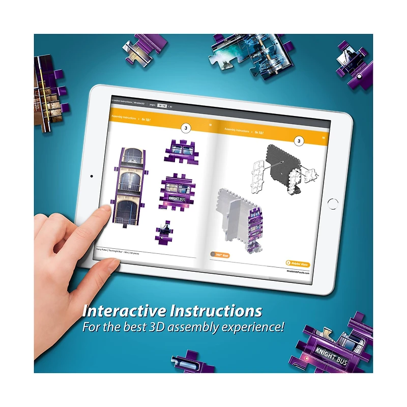 Harry Potter Collection - The Knight Bus Mini 3D Puzzle: 130 Pcs