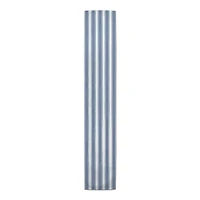 90" Blue Stripes Poly Twill Table Runner