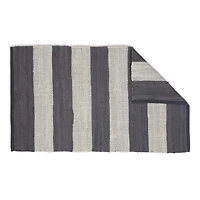 DII® Gray & White Stripe Rag Rug, 2ft. x 3ft.