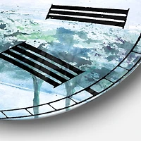 Designart 'Tree Across The Lake Traditional Wall Clock