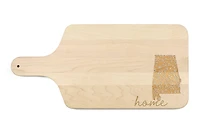 17" Floral Home State Maple Paddle Cutting Board