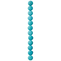 12 Pack:  Turquoise Dyed Howlite Lentil Beads, 12mm by Bead Landing™