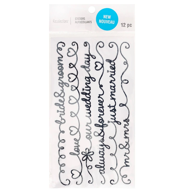 Script Wedding Border Stickers by Recollections™