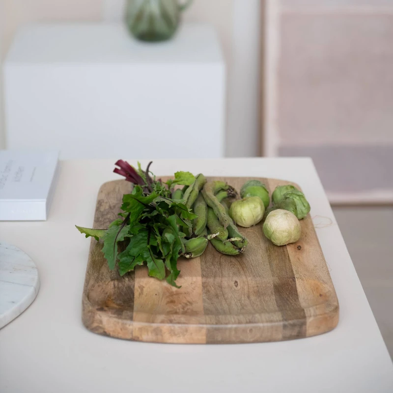 Hello Honey® 18" Natural Culinary Craftsman Mango Wood Cheese & Cutting Board