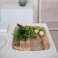 Hello Honey® 18" Natural Culinary Craftsman Mango Wood Cheese & Cutting Board