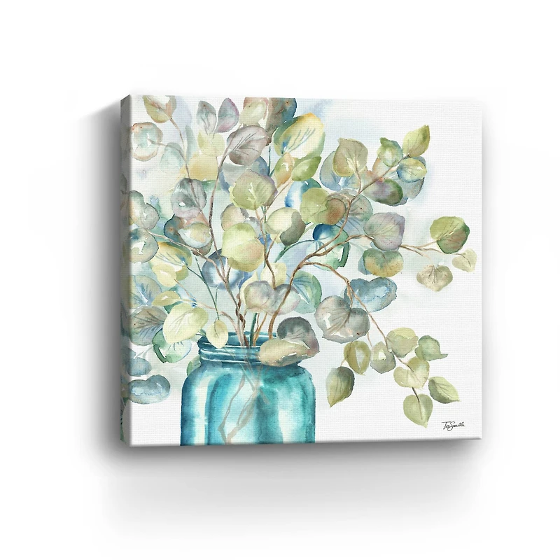 Eucalyptus In Mason Jar II Canvas Giclee
