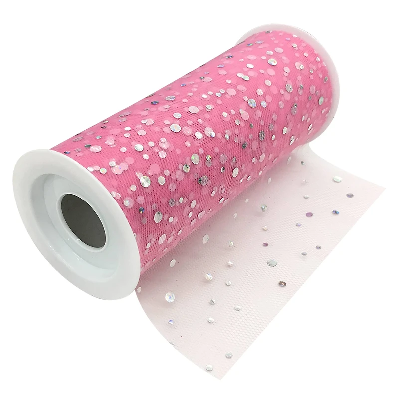 Holographic Dot Tulle by Celebrate It