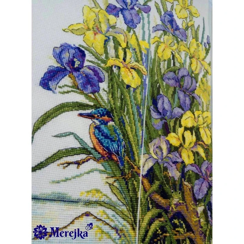 Merejka Counted Cross Stitch Kit Frogs in the Flowers K-135