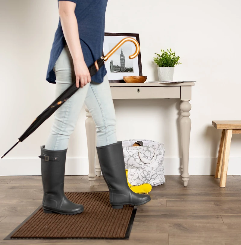 DII® Brown Ribbed Doormat