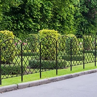 NEX™ Metal Rhombic Pet Guard & Garden Stake Fence