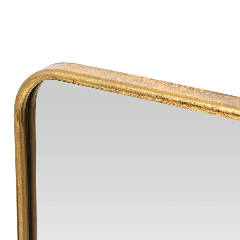 Hello Honey® Brass Finish Square Metal Framed Wall Mirror