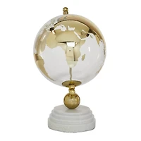 13" Gold Ceramic & Aluminum Glam Globe