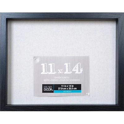 Black Belmont Shadow Box by Studio Décor