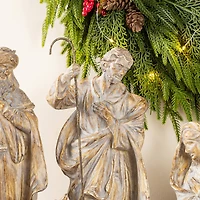 Glitzhome® 10-Piece Bronze Resin Nativity Figurine Set