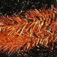 7.5ft. Unlit Orange & Black Pop-Up Artificial Halloween Tree