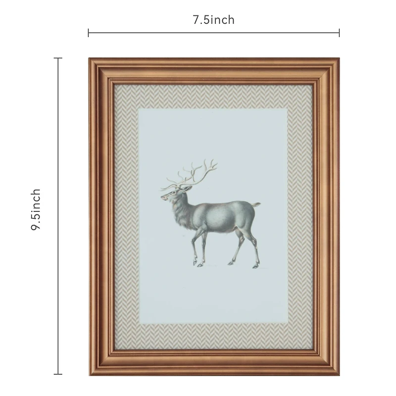 7.5" x 9.5" Framed Reindeer Tabletop Décor by Ashland®