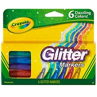 Crayola® Glitter Markers, 3 Packs of 6