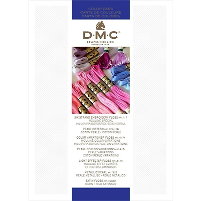 DMC® Needlework Threads Printed Color Card