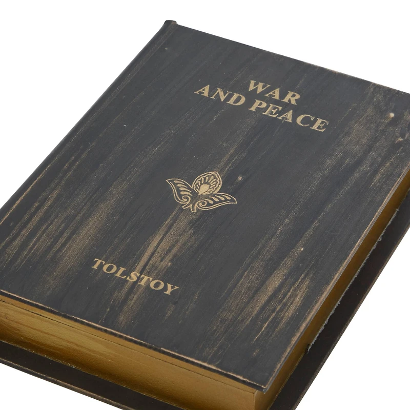 Brown Wooden Traditional Book Box Set