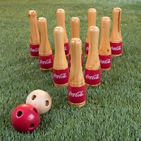 Toy Time Coca-Cola Indoor & Outdoor Wooden Bowling Set