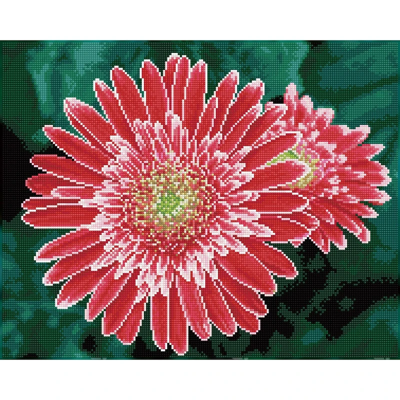 Diamond Dotz® Intermediate Pink Gerberas Diamond Painting Kit