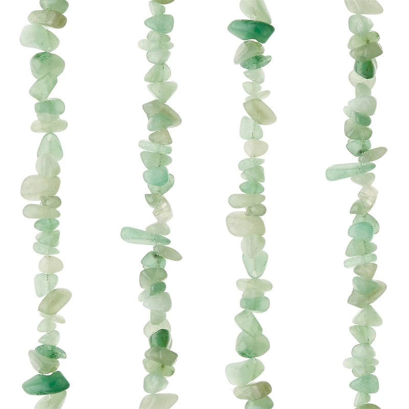 Green Aventurine Chip Beads, 7mm by Bead Landing™
