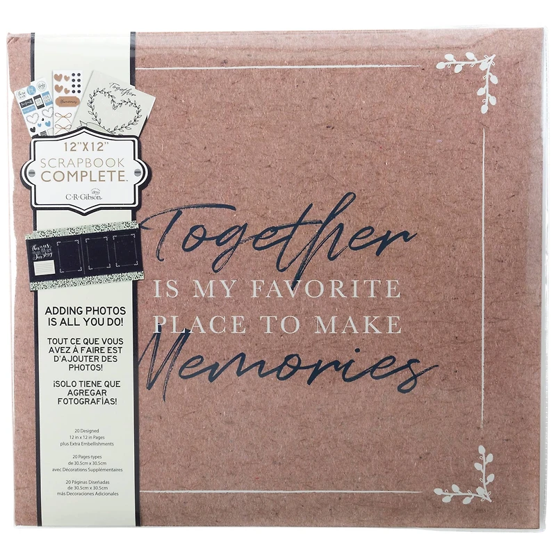 C.R. Gibson® Scrapbook Complete™ Make Memories Album