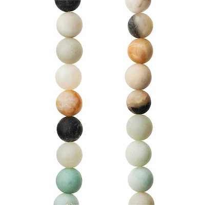 Matte Amazonite Round Beads, 8mm by Bead Landing™