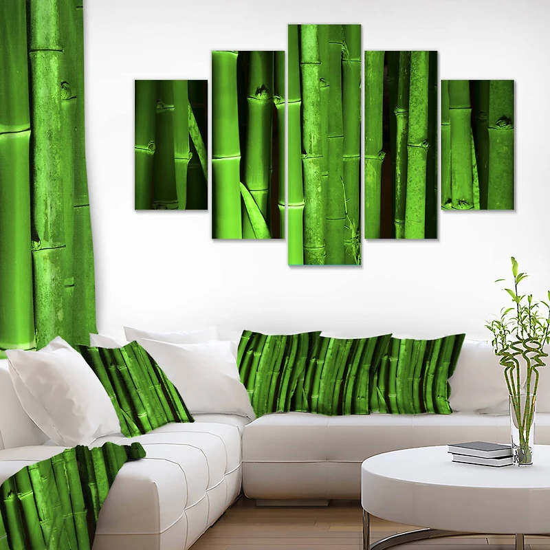 Designart - Green Bamboo Forest