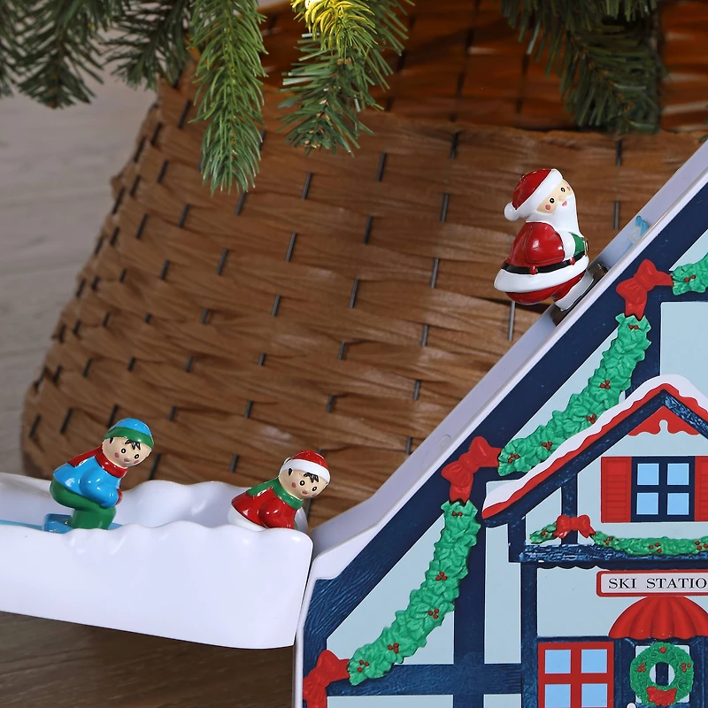 Mr. Christmas 47" Animated & Musical Santa's Ski Slope