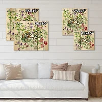 Designart - Tropical Birds With On Blooming Tree