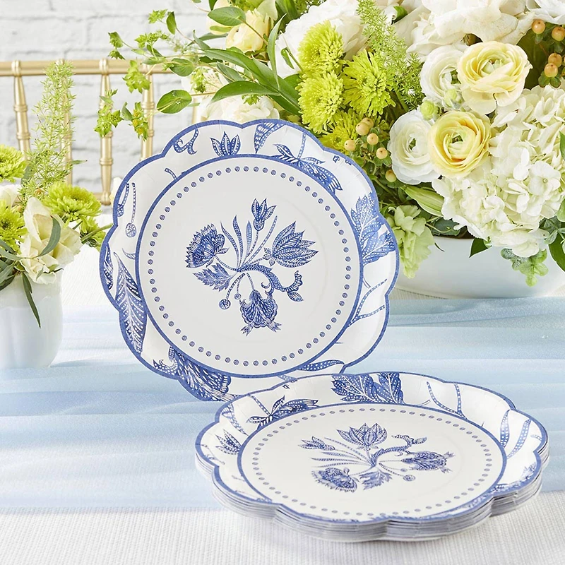 Kate Aspen® 9" Blue Willow Premium Paper Plates, 32ct.