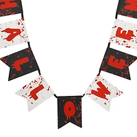 6ft. Red, White & Black Halloween Banner Garland by Ashland®